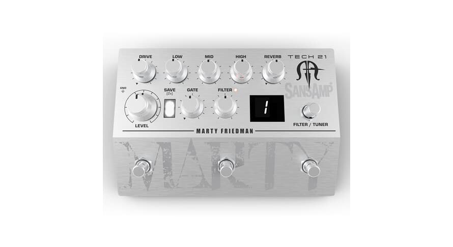 Tech 21 SansAmp MF1 kitarat-etuvahvistin, Marty Friedman