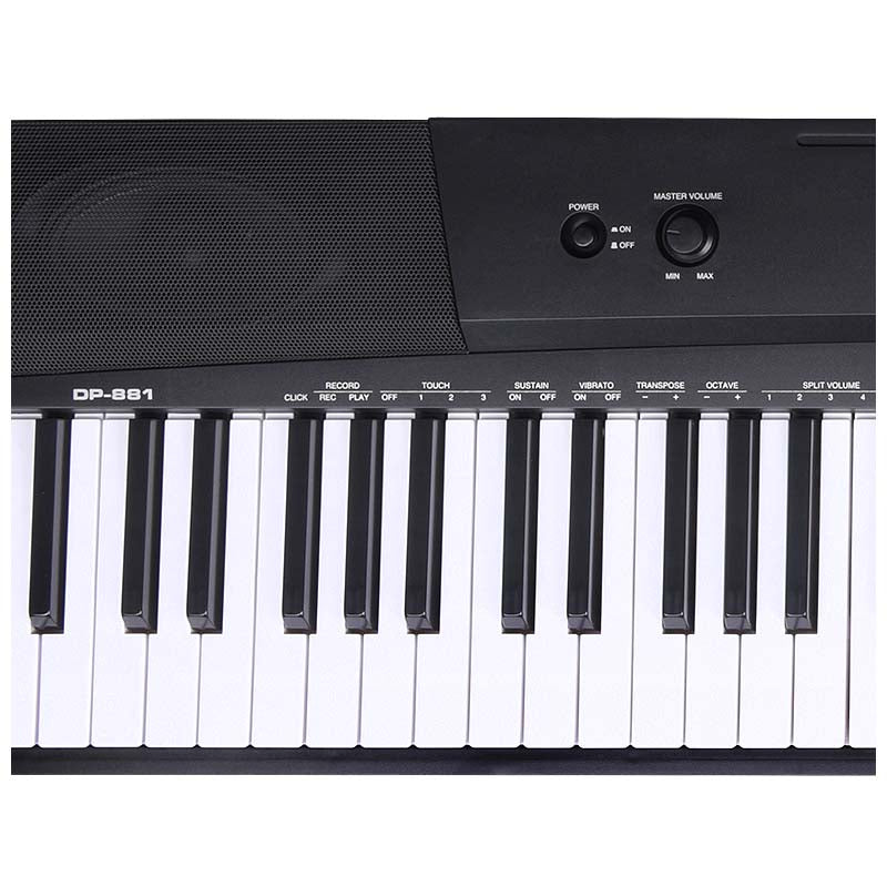 MK DP 881 digitalklaver opettelunäppäimet