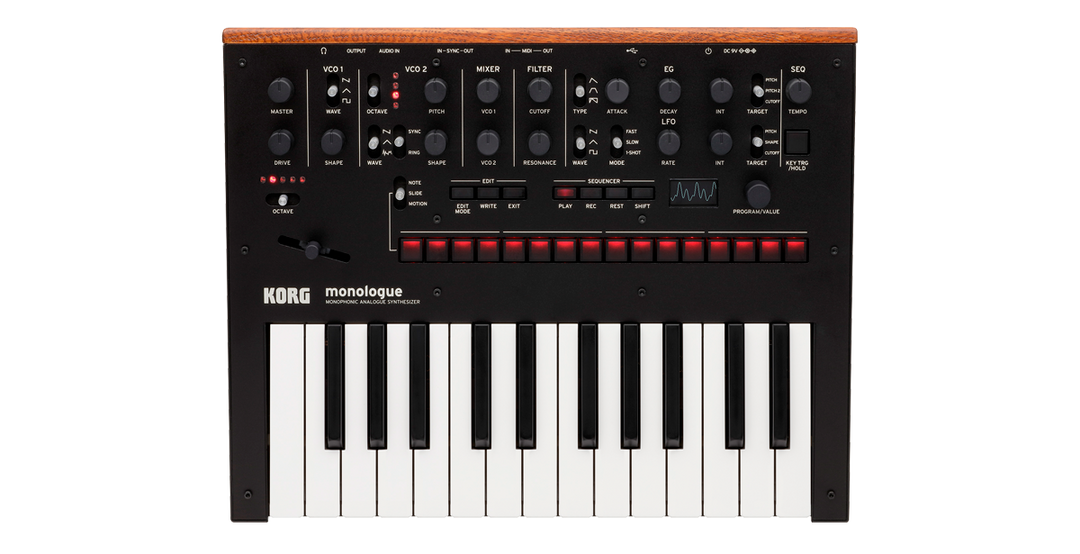 Korg Monologue Synthesizer (Musta)