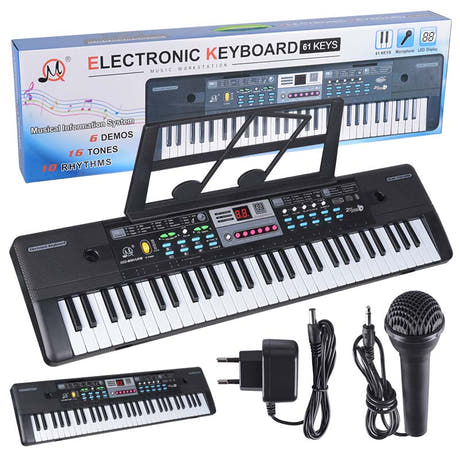 MQ 601 UFB PIANO urkutoimintonäppäimet mikrofonilla