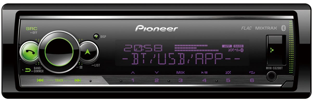 Pioneer MVH-S520BT Autoradio Bluetooth ja USB
