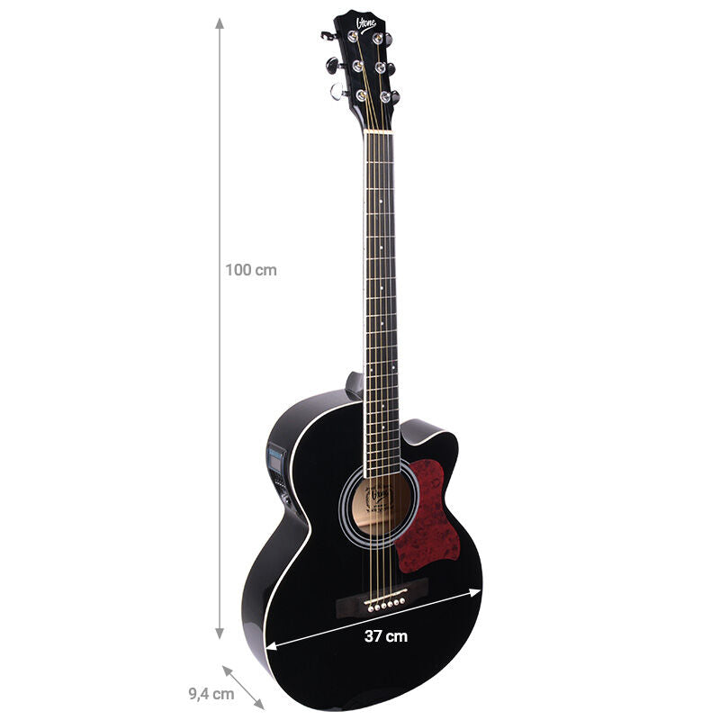 V-Tone EAG SET BK sähkö-akustinen kitara + vahvistin, Sort
