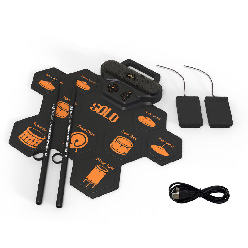 Roll-Up Elektroninen rumpusetti USB-C MP3