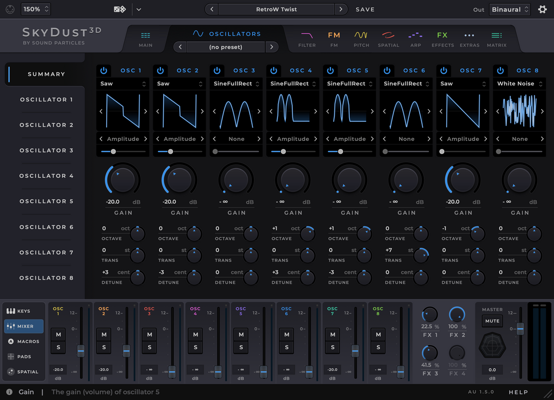 SkyDust 3D Immersive Synth Plug-In