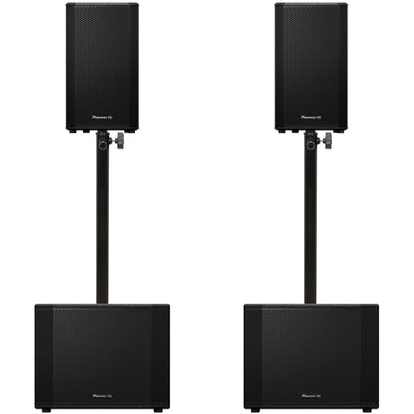 Pioneer DJ 2x XPRS-1152ST + 2x XPRS-102 -paketti
