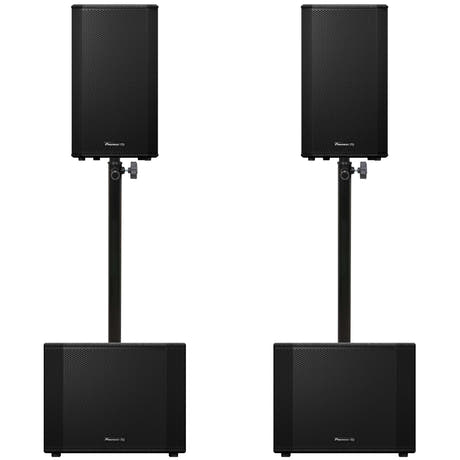 Pioneer DJ 2x XPRS-1152ST + 2x XPRS-122 -paketti