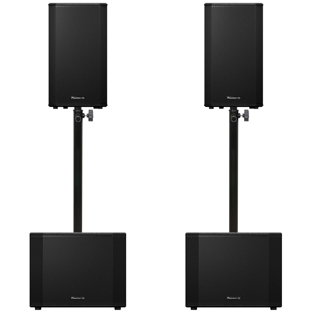 Pioneer DJ 2x XPRS-1152ST + 2x XPRS-122 -paketti