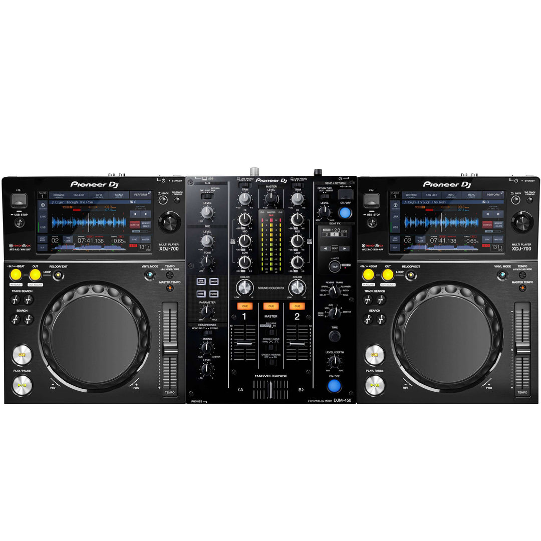 Pioneer DJ DJM-450 + XDJ-700 -paketti