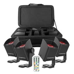 Chauvet FREEDOM H1 Akkulamppu 4 kpl. Laukulla (musta)