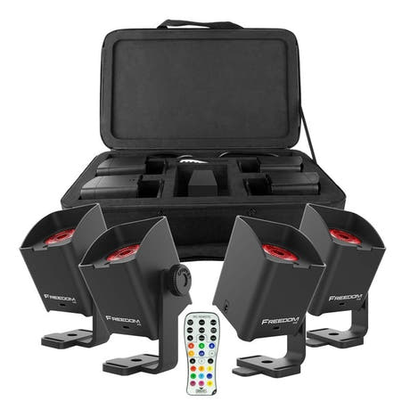 Chauvet FREEDOM H1 Akkulamppu 4 kpl. Laukulla (musta)