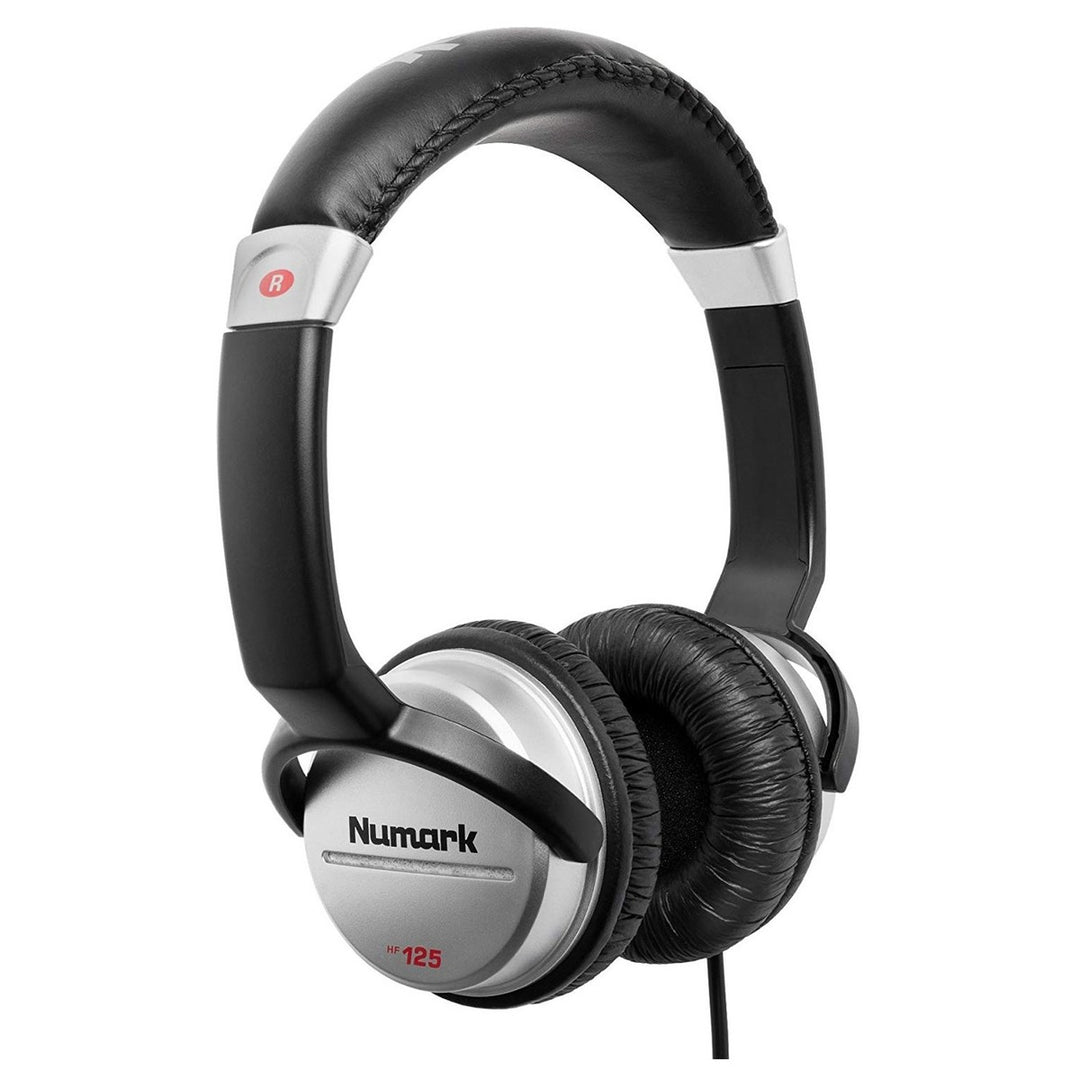 Numark HF125 DJ-kuulokkeet (Musta/Hopea)