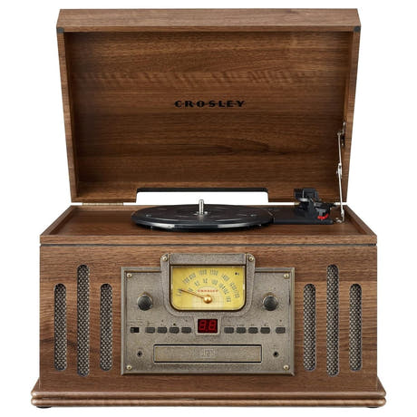 Crosley Musician 8-in-1 musiikkijärjestelmä, pähkinä
