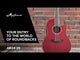Applause E-Acoustic Guitar AB24II CS Mid Cutaway - Ruby Red Satin (AB24-2S)