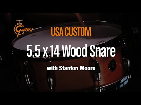 Gretsch virvelirumpu USA Custom - 14" x 5.5" / 8 kaksinkertaista kiristintä