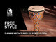 Toca Djembe Freestyle Mechanically Tuned - Antique Silver (SFDMX-12AS)