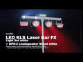 EUROLITE Set LED KLS Laser Bar FX Light Set valkoinen + BPS-2-kaiutinteline valkoinen