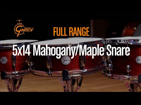 Gretsch virvelirumpu Full Range mahonki/vaahtera - 14x5" (S1-0514-MMG)