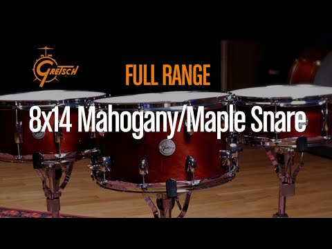 Gretsch virvelirumpu Full Range mahonki/vaahtera - 14x8" (S1-0814-MMG)