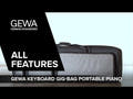 GEWA Kosketinsoittimet Gig-Bag Portable Piano - 134 x 38 x 12 cm
