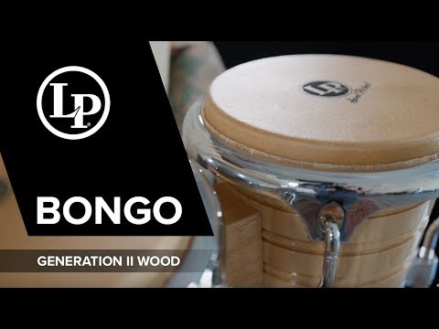 Latin Percussion Bongo Generation II Wood - Natural (LP201A-2)