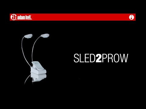 Adam Hall Stands SLED 2 PRO W - LED-valo nuottitelineeseen, valkoinen