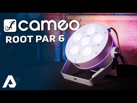 Cameo ROOT® PAR 6 WH SÄTKI 1 - Sarja sisältäen 4 x CLROOTPAR6WH inkl. IR-kaukosäädin (CLPFLAT1REMOTE)