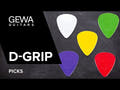 D-Grip Janicek Jazz C plektre, 1,00 mm, grøn, 6 stk.
