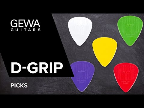 D-Grip Janicek Jazz C plektre, 1,00 mm, grøn, 6 stk.
