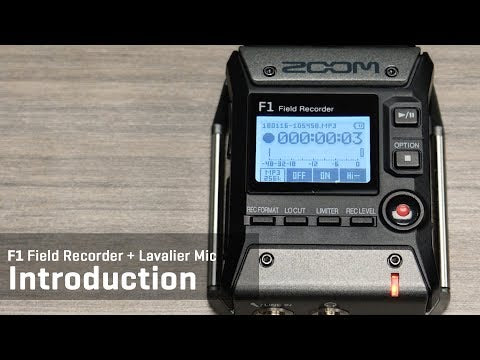 Zoom F1-LP Field Recorder + Lavalier mikrofoni