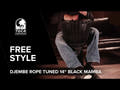 Toca Djembe Freestyle köysivirityksellä - Afrikan auringonlasku (SFDJ-14AFSB)