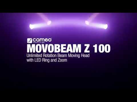 Cameo MOVO BEAM Z100 – Beam-moving head rajoittamattomalla kierrolla, LED-renkaalla ja zoomilla