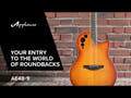 Applause E-Acoustic Kitarat Super Shallow Cutaway - Honeyburst Satin (AE48-1I)