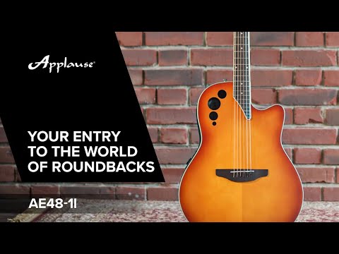 Applause E-Acoustic Kitarat Super Shallow Cutaway - Honeyburst Satin (AE48-1I)