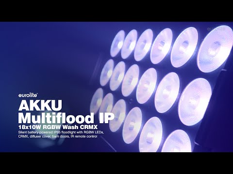 EUROLITE AKKU Multiflood IP 18x10W RGBW Wash CRMX -> EUROLITE AKKU Multiflood IP 18x10W RGBW Wash CRMX