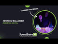 Neonväriset UV-ilmapallot (Mix, 100 kpl)