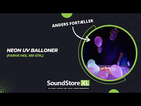 Neonväriset UV-ilmapallot (Mix, 100 kpl)