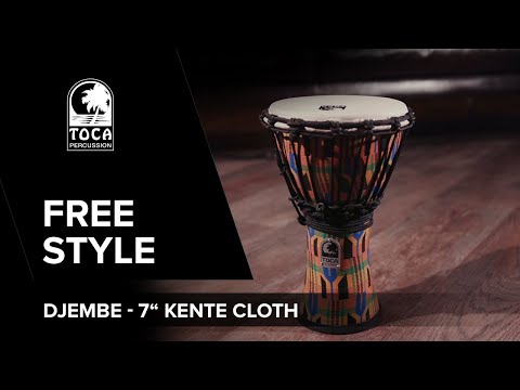 Toca Djembe Freestyle, köysiviritteinen – Kente Cloth (SFDJ-7K)