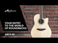 Applause E-Acoustic kitarat AB24II CS Mid Cutaway - Natural Satin (AB24-4S)