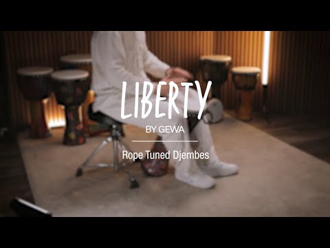 GEWA Djembé Liberty Series Köysitunnistettu - 14" Abstract