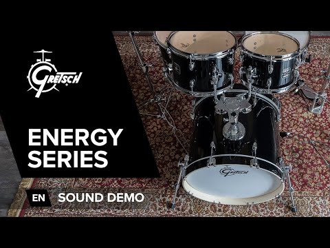 Gretsch Energy trommesæt 20", Black, med Paiste 101 (2 bækkener)