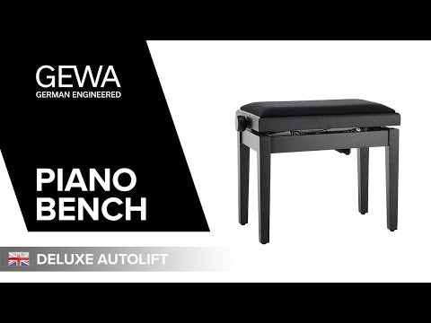GEWA Pianotuoli Deluxe Autolift - Black matt