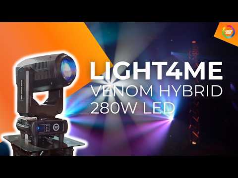 LIGHT4ME VENOM HYBRID 280W hybridiliikkuva pää