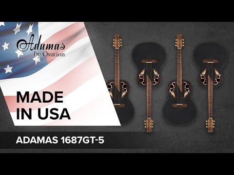 Adamas E-Acoustic Kitarat 1687GT Deep Non-Cutaway - Black (1687GT-5-G)