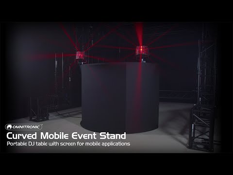 OMNITRONIC Kaareva mobiili tapahtumateline