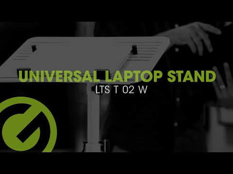 Gravity LTS T 02 W - Universaali kannettavan tietokoneen teline säädettävillä tukitangolla ja teräspohjalla