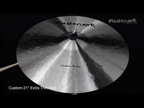Masterwork custom 21" Ride-symbaalit Extra Thin