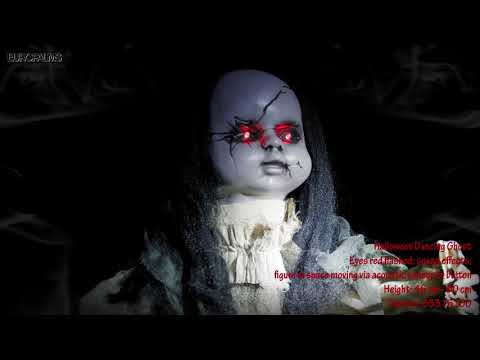 Halloween dansende spøgelse, animeret, 46-80 cm