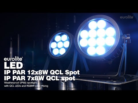 EUROLITE LED IP PAR Lamppu QCL Spot (12x8W)