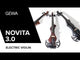 GEWA E-violin Novita 3.0 - Black (with Wittner shoulder rest)