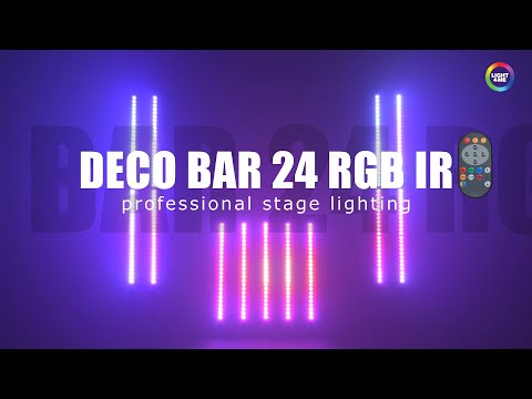 LIGHT4ME DECO BAR 24 RGB IR WH valonhimmennin LED-valaistuksella